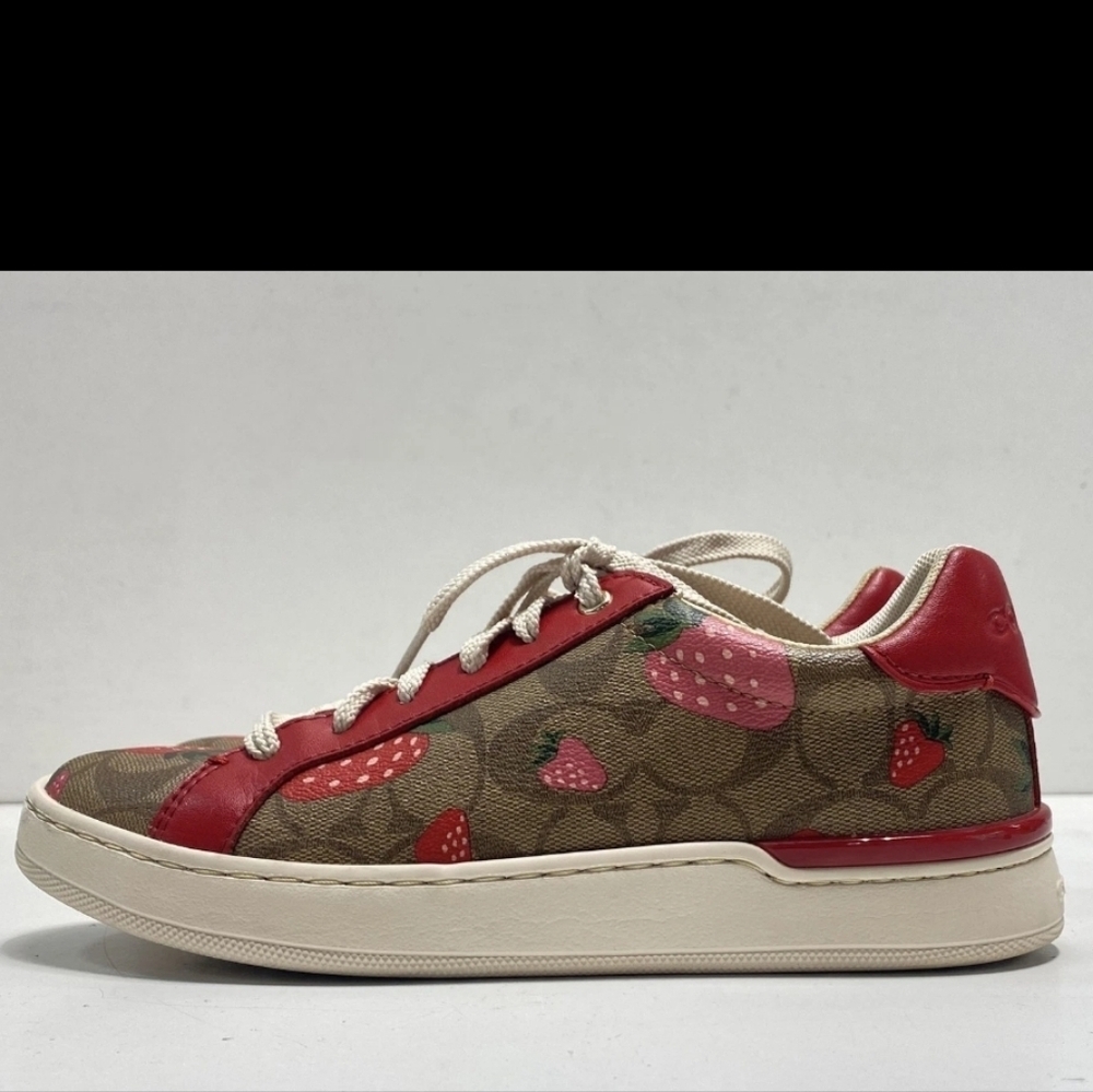 Coach Sneakers with Red Strawberry Design 6b - Picture 8 of 8